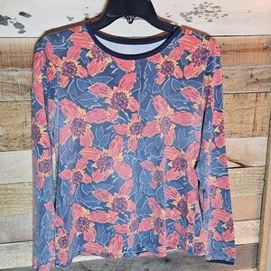 Hang Ten Floral Long Sleeve Women's Top